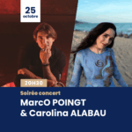 MarcO Poingt & Carolina Alabau : l’alchimie d’une rencontre musicale à Vianne le 25/10/2025